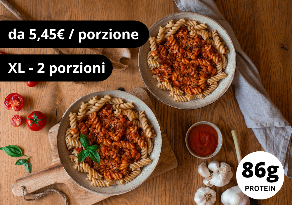 Pasta proteica al ragú di manzo (XL, 2 porzioni)