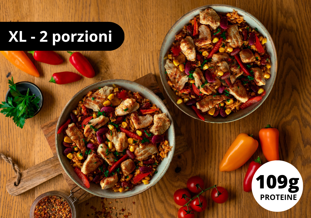 ~ Fajita Bowl messicana (XL, 2 porzioni)