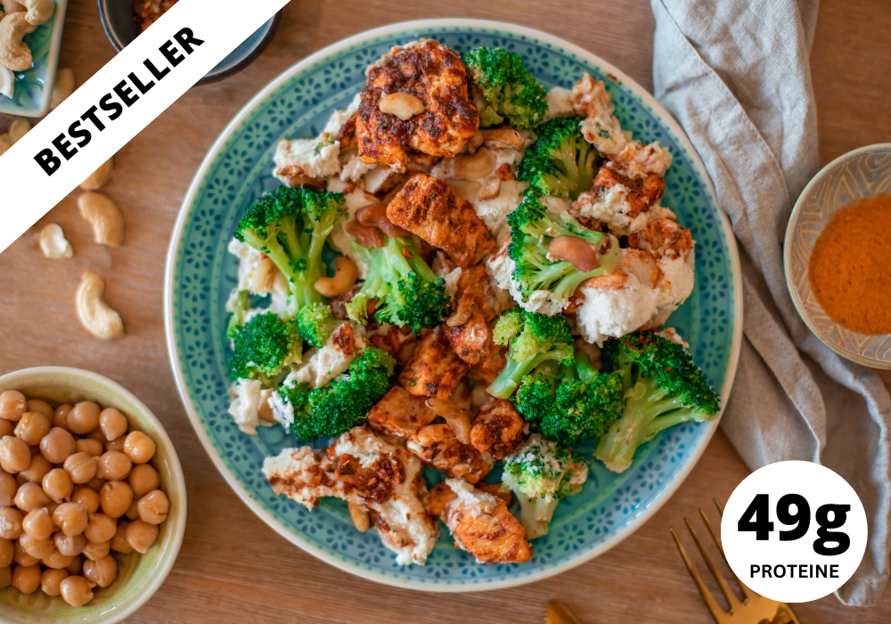 ~ Filetto di pollo con hummus