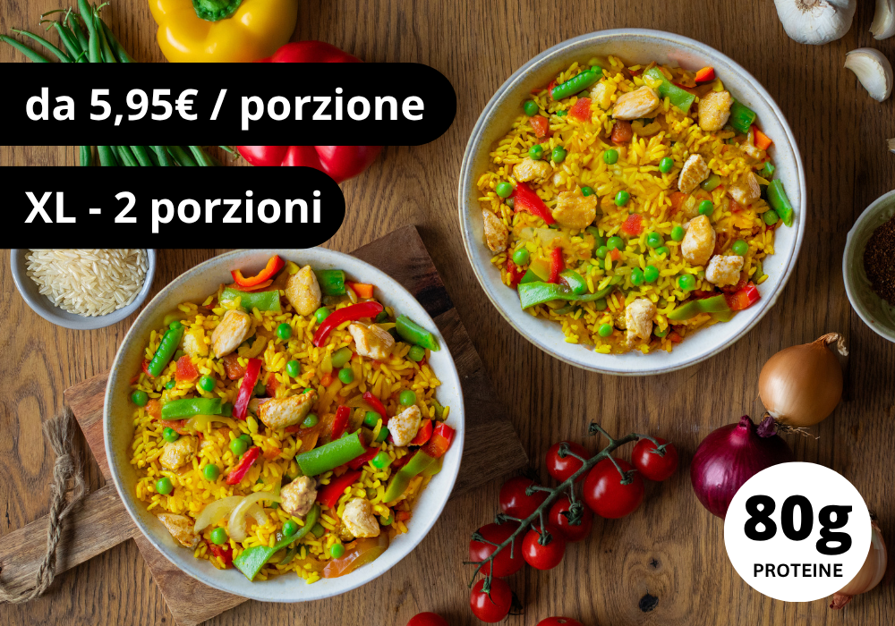 Paella con pollo (XL, 2 porzioni)