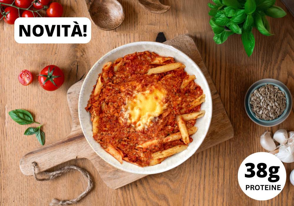 Pasta proteica al ragù vegetariano