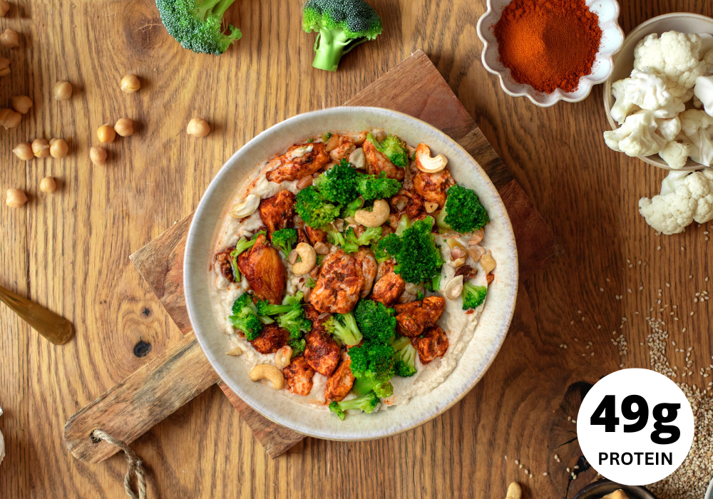 Filetto di pollo con hummus